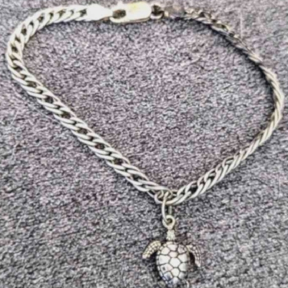 Jewelry - Silver Chain Necklace with Turtle Pendant